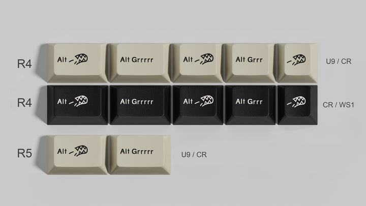 GMK Alt Grrrrr Keycaps Child Kit