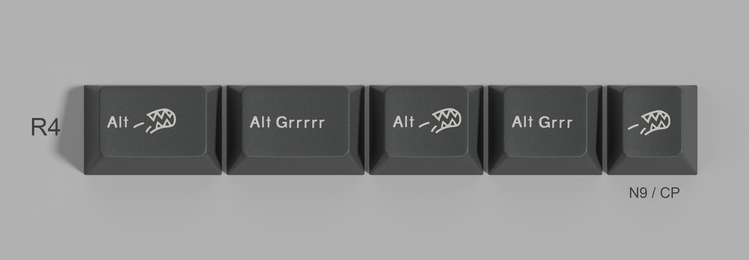 GMK Alt Grrrrr Keycaps Child Kit