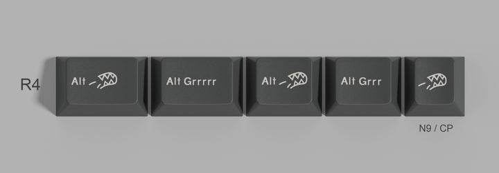 GMK Alt Grrrrr Keycaps Child Kit