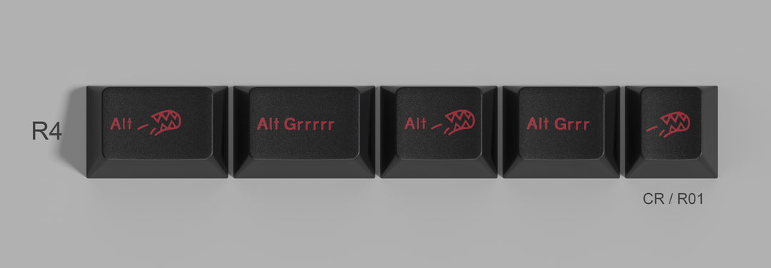 GMK Alt Grrrrr Keycaps Child Kit