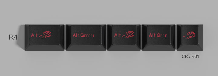 GMK Alt Grrrrr Keycaps Child Kit