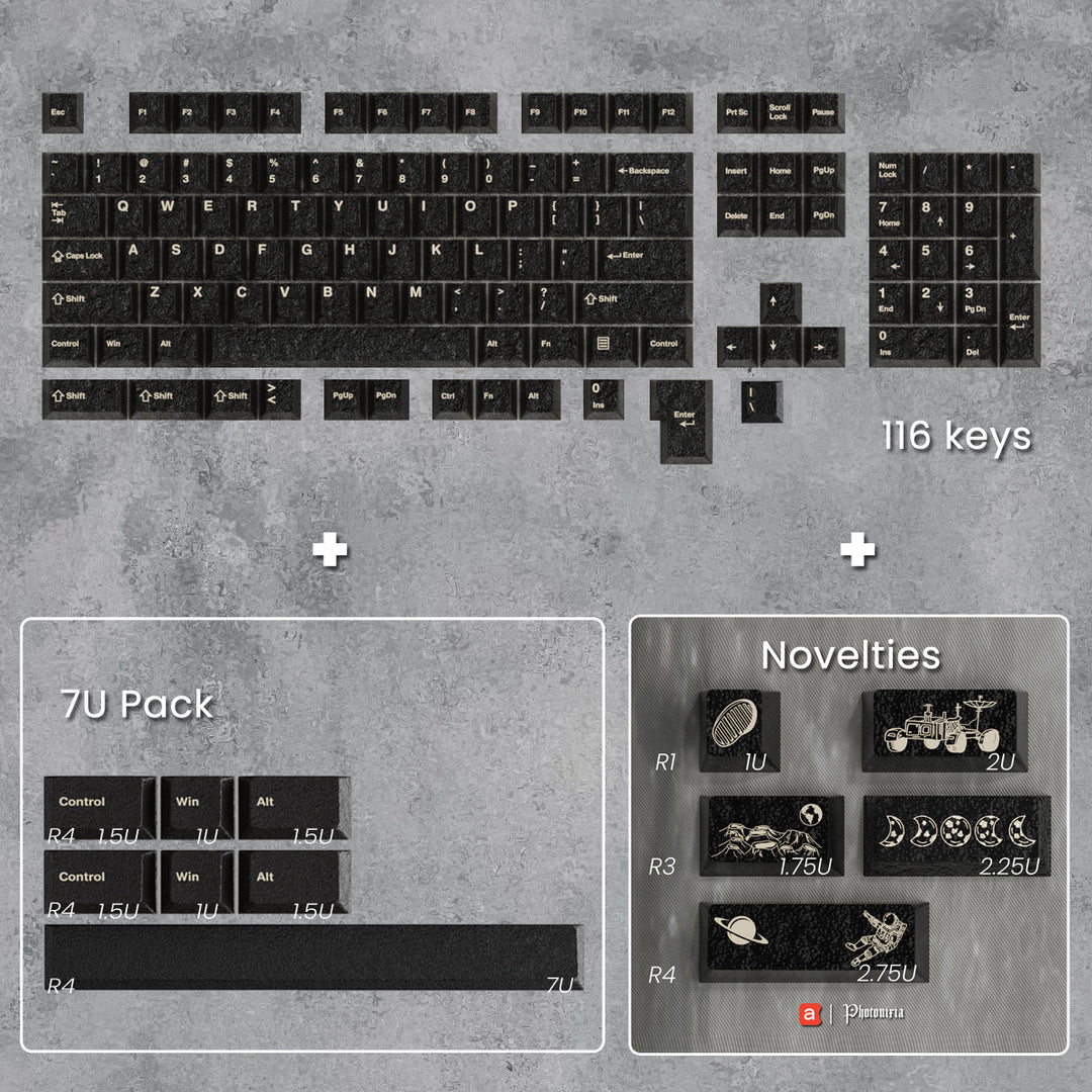 Awekeys - Keycaps - [Group-buy] Awekeys Moon Landing Full Metal Keycap Set - Keebz N Cables