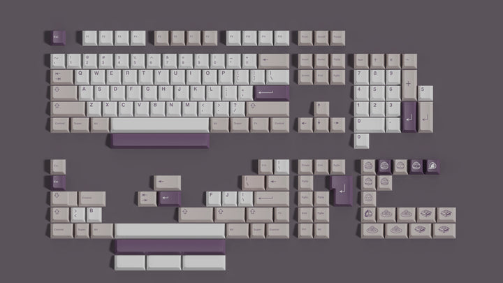 Tomocaps - Keycaps - Tomocaps Taro Pastry Keycaps - Keebz N Cables