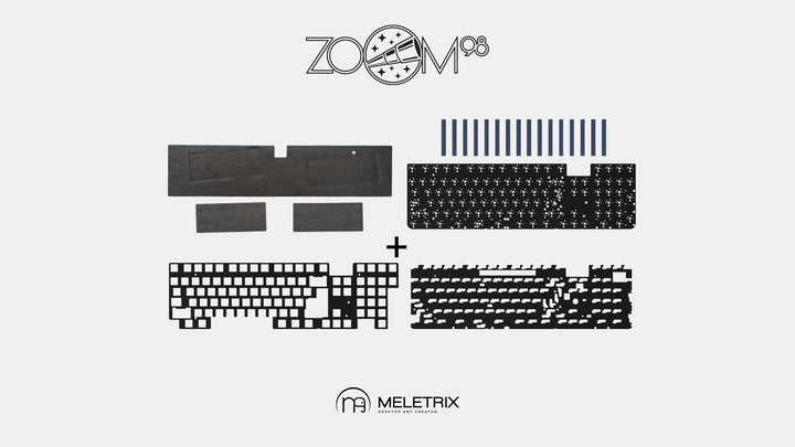 Meletrix - Keyboard Parts - Zoom98 - Add-ons - Keebz N Cables