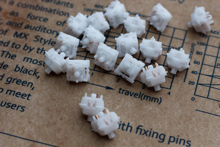 Gateron - Keyboard Switches - Gateron Snow Rabbit Linear Switches - Keebz N Cables