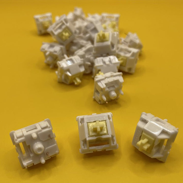 Banana Milk Switches - Linear - Keebz N CablesKeyboard Switches