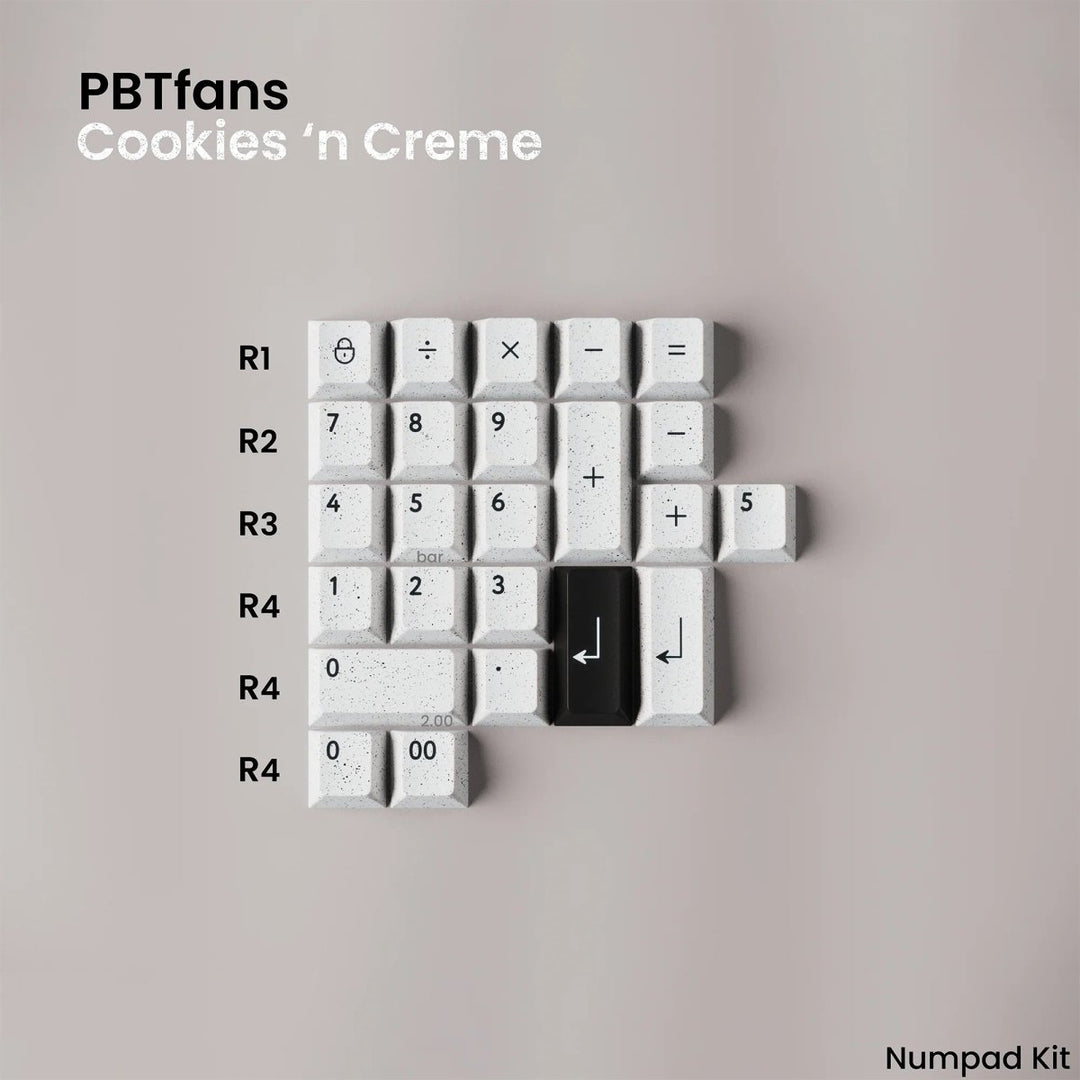 [Pre-order] PBTfans Cookies 'n Creme - Keebz N CablesKeycaps